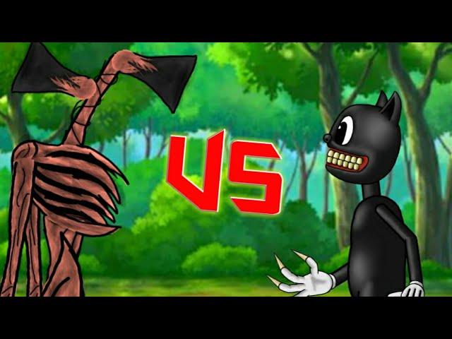 Сиреноголовый против Мультяшного Кота "Siren Head vs Cartoon Cat" (рисуем мультфильм 2)