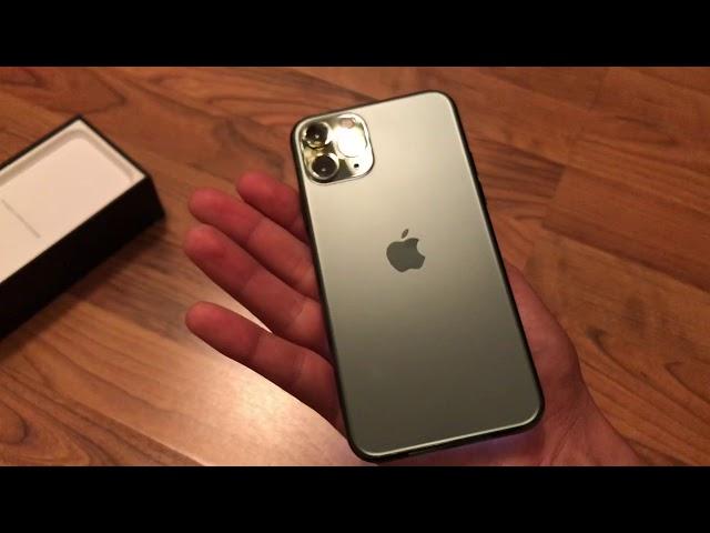 iPhone 11 Pro Unboxing midnight green