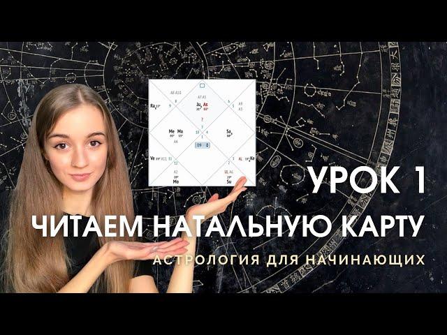 Чтение натальной карты. Урок 1. Астрология для начинающих.