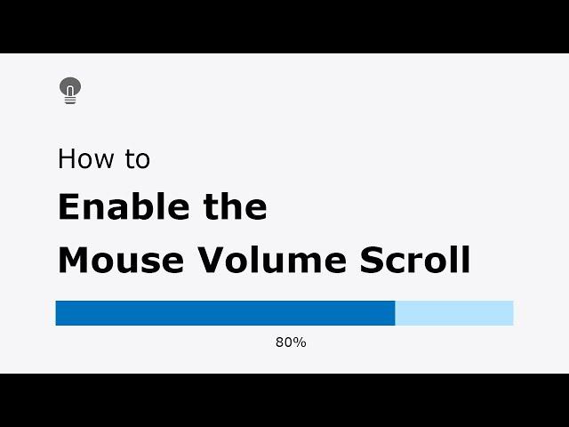  How to enable the Mouse Volume Scroll in Turn Off the Lights browser extension?