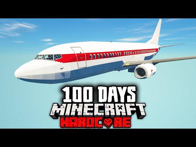 I Survived 100 Days on a Airplane in a Zombie Apocalypse Minecraft Hardcore