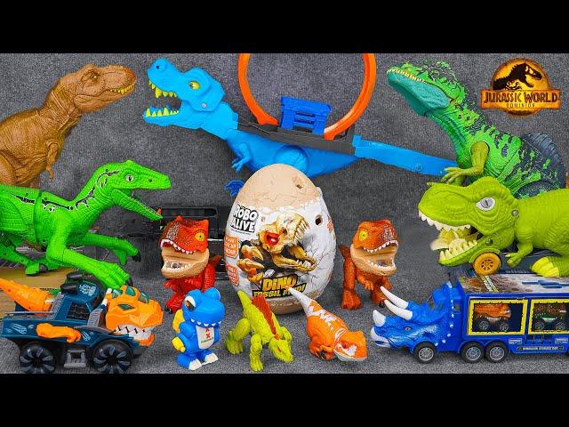 124 Minutes Satisfying with Unboxing Collection Dinosaur Toys Track Set ASMR | Review Toys