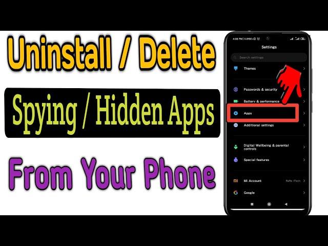 How to Uninstall Or Delete Spying Apps From Any Phone