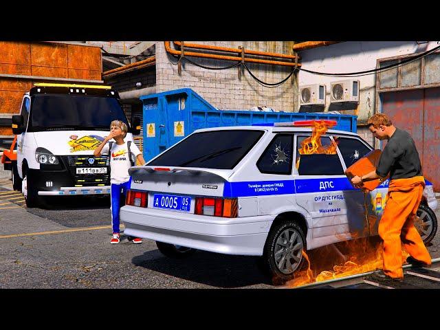ОПЕРСКАЯ ЕЗДА В GTA 5 - ПАПА СЖЕГ МОЮ ОПЕРСКУЮ ЧЕТЫРКУ! ЭТО БЫЛА МОЯ ЛЮБИМАЯ МАШИНА... ВОТЕР