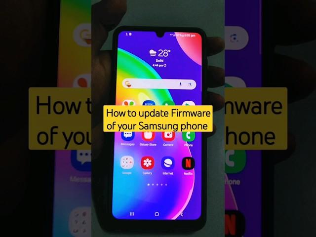 How to update Firmware of your Samsung phone #shorts #firmwareupdate #samsung