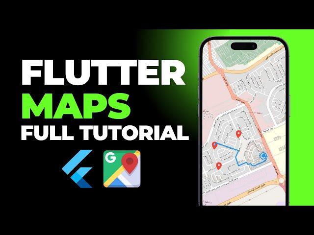 Flutter Maps using Open Street Maps - بالعربي