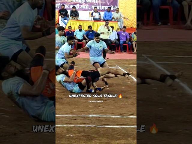 UNEXPECTED SOLO TACKLE  #shorts #kabaddi #kabbadi #kabadi #kabaddiking