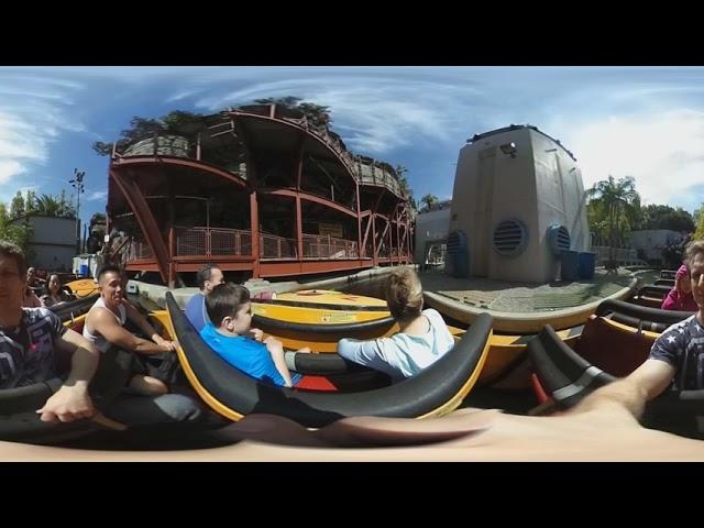 360 degree video of Jurassic Park ride at Universal Studios Hollywood