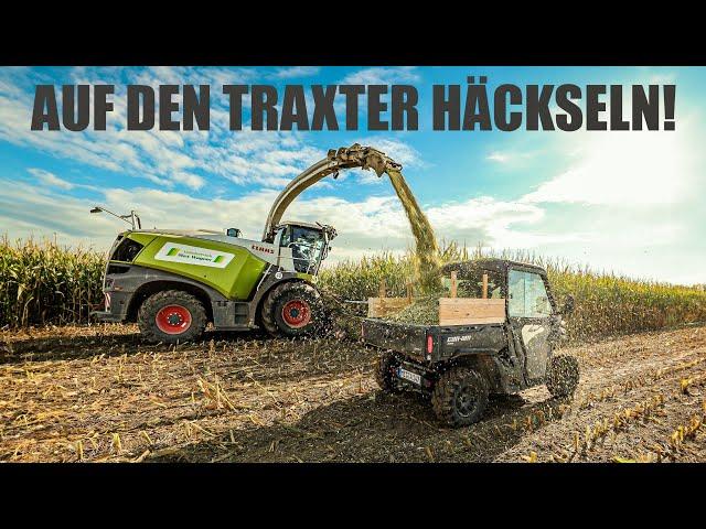 Häckseln mal anders! - EIN TAG als Abfahrer mit dem Traxter