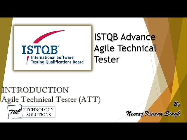 ISTQB Agile Technical Tester | Introduction | ISTQB Tutorials