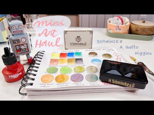 Schmincke Retro Set, A. Gallo & more | a Black Friday Mini Art Haul