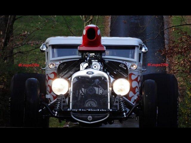 UNCAGED ANGRY MONSTER "BURNOUTS" OPEN "ZOOMIES" COUPEZILLA by "Hotrod" Ronnie Millr