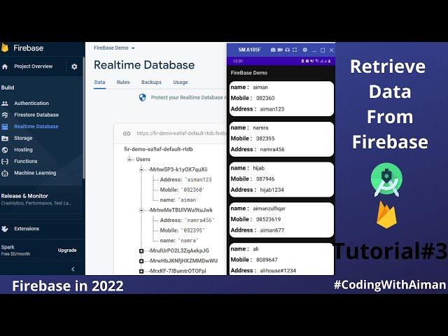 Firebase Data to RecyclerView|How to Retrieve Firebase data into RecyclerView|Realtime DB|  2022|P-2