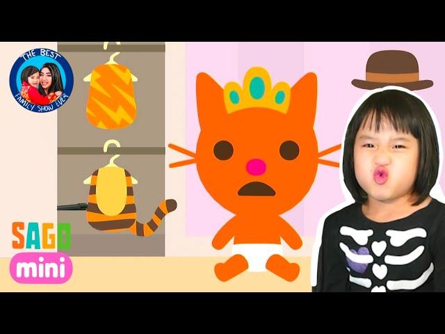 Sago Mini World Babies gameplay with Ella being the caretaker role playing| Educational app for kids