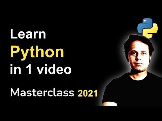 Masterclass | Python Full Course for Beginners | Learn Python in one video | Python Interview Ques |