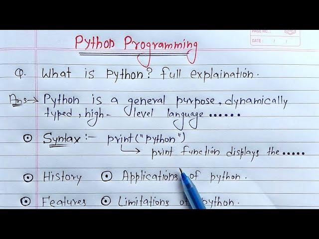 Introduction to Python (Hindi) | What is Python? full Explanation