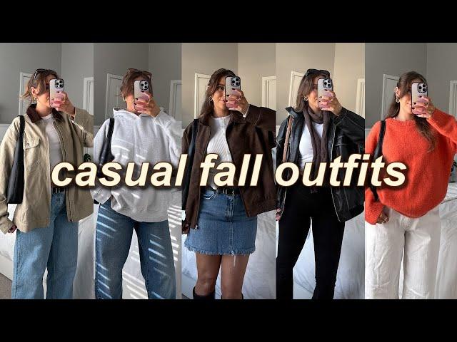 20 CASUAL FALL OUTFITS  what I’m wearing this fall! (2024 fall outfit ideas + fashion trends)