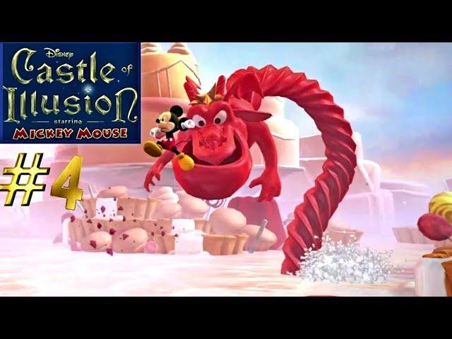 Castle of Illusion. Vol. 4! Library and Sweet land! Dragon boss! Замок иллюзий! Ч.4. Библиотека!