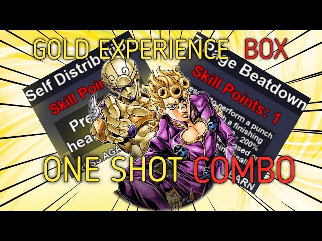 [YBA] GOLD EXPERIENCE BOX, SKILL TREE, ONE SHOT COMBO, 1V1