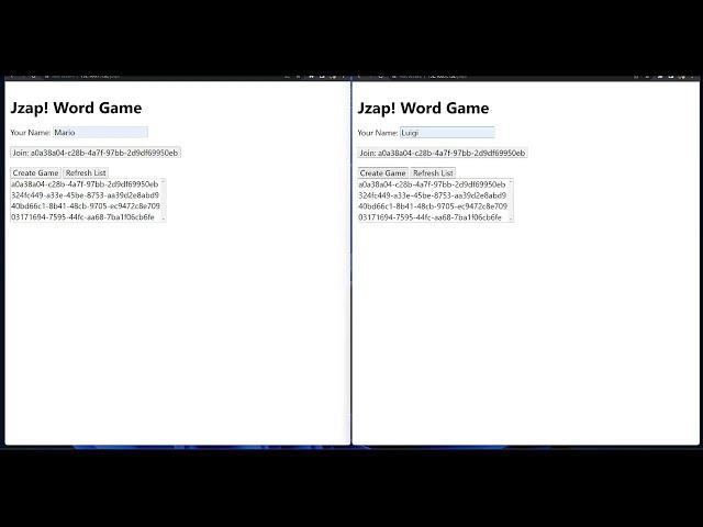 Jzap! Full Gameplay Demo (with simple Web UI)