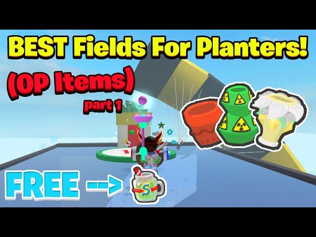 The BEST Fields To Plant Your PLANTER To Get OP Items! (Bee Swarm Simulator)