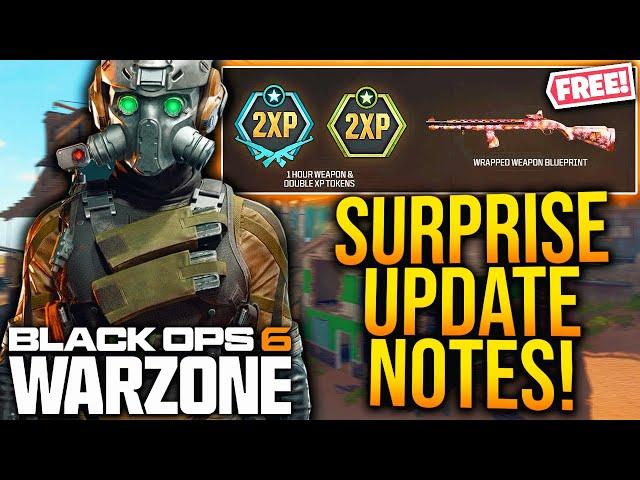 WARZONE: New SURPRISE UPDATE PATCH NOTES! SECRET CHANGES, FREE REWARDS, & More! (BO6 Update)