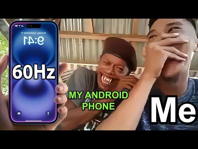 Android Users Reaction to iPhone 16 60Hz Display