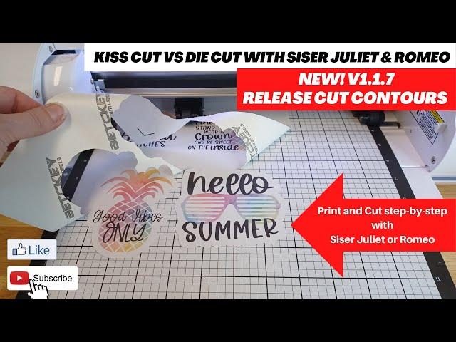 New! Release Contours - Kiss Cut and Die Cut with Siser Juliet or Romeo Cutting Machines