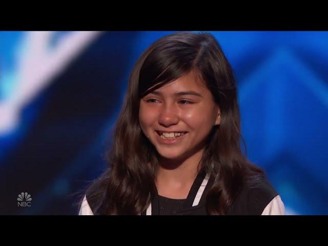 Madison Taylor Baez - Amazing Grace - Best Audio - Golden Buzzer - America's Got Talent - 7-7-2022