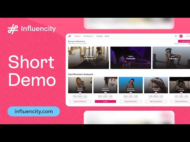 Influencity Demo - How It Works