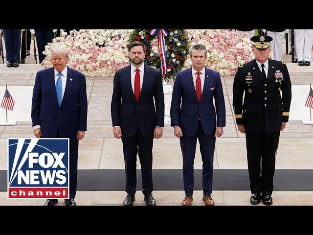 Trump honors fallen troops on Memorial Day at Arlington National Cemetery