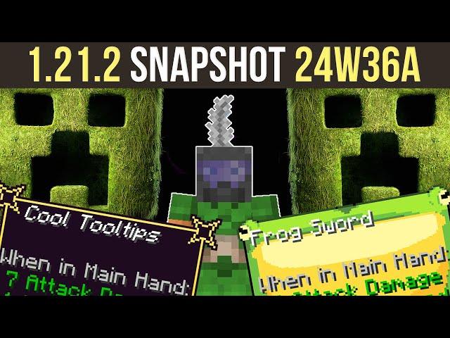 Minecraft 1.21.2 Snapshot 24W36A | Custom Tooltips, Minecraft Movie & More!