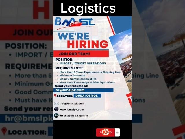 Logistics jobs in Dubai | Jobs in Dubai