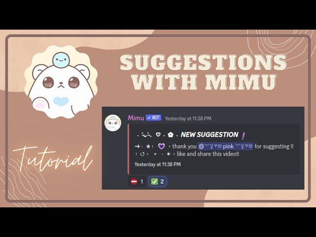 How to make suggestions with mimu | Tutorial | slash