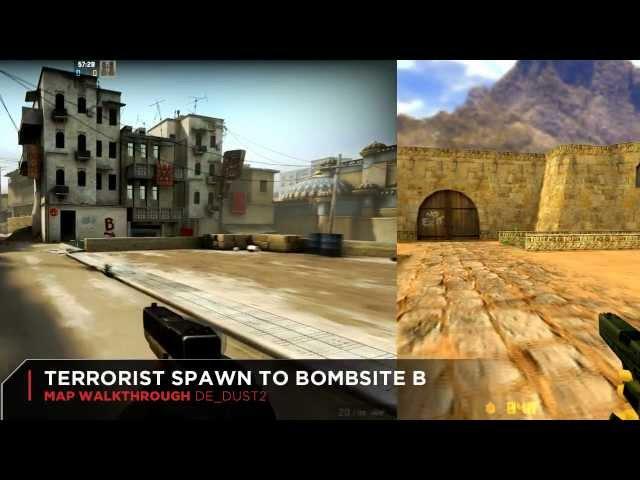 CS 1.6 vs CS:GO de_dust2 Map Comparison: Graphics, Layout, Design Differences Over Time