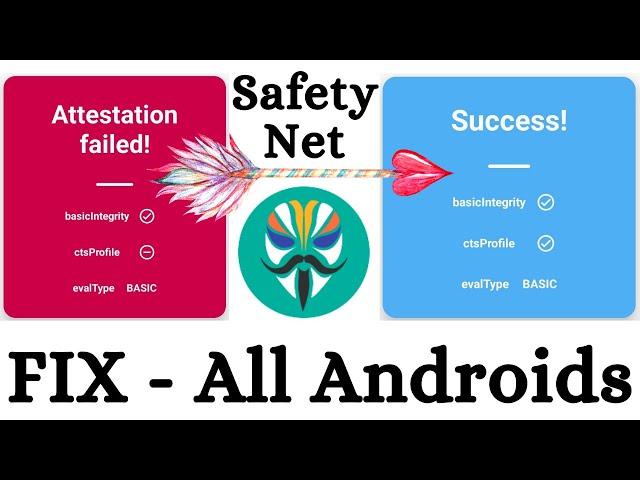 Magisk Safety Net API Error | Android SafetyNet ByPass | CTS Profile False Fix | Attestation failed!