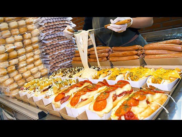 Best 19!! Non-stop order street food in Korea! Popular delcious food video. / Korean street food