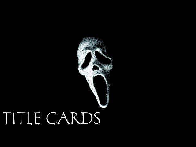 All The 'Scream' Title Cards (1996-2023)