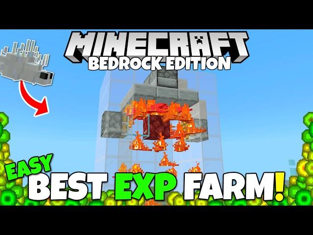 THE BEST EXP FARM in Minecraft! 50 Levels in 40 Seconds! Minecraft Bedrock Silverfish Farm Tutorial