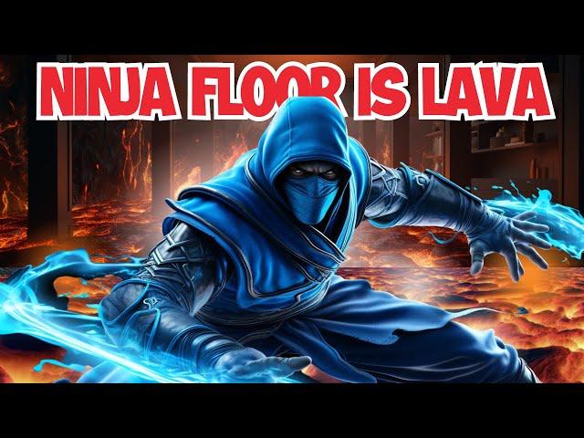 Floor is Lava Ninja Game | Fun Brain Break & Movement Activity for Kids | Indoor Workout Exercise