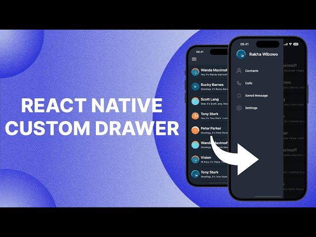 React Native Custom Drawer With Reanimated 3 and Gesture Handler From Scratch