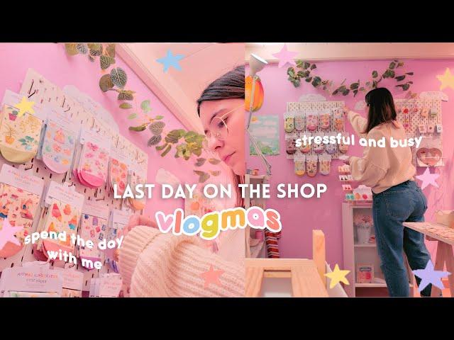 Restocking and making prouducts while having a busy shop Small Business Vlogmas day 21