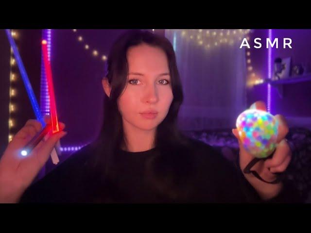 ASMR~1HR Car Ride, Fishbowl Effect, Star Slinky + More Light Triggers With Clicky Mouth Sounds