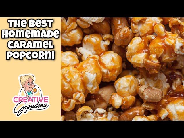 Delicious Easy to Make CARAMEL POPCORN   Great for Holiday Gifts!  YUMMY