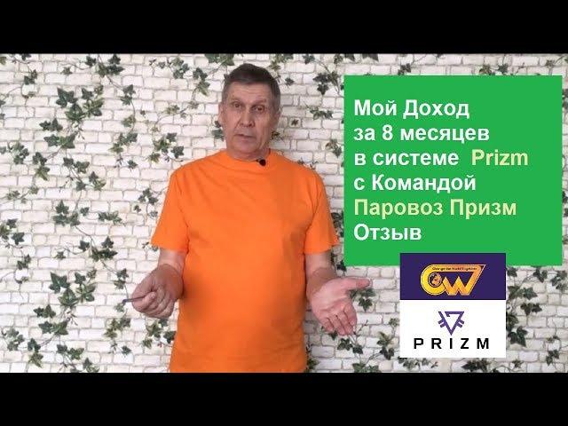 Мой Доход за 8 месяцев в системе  Prizm c Командой Паровоз Призм. ( Отзыв) [ 2019 ]