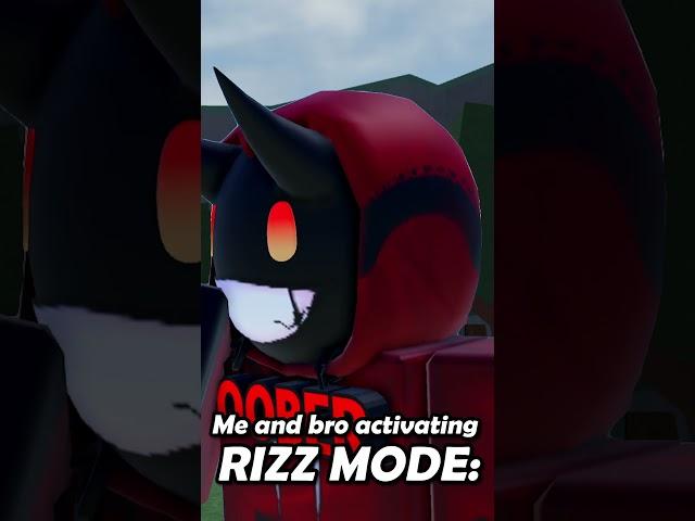 had to activate RIZZ mode...  #roblox #thestrongestbattlegrounds #shorts