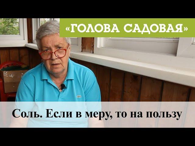 Голова садовая - Соль. Если в меру, то на пользу