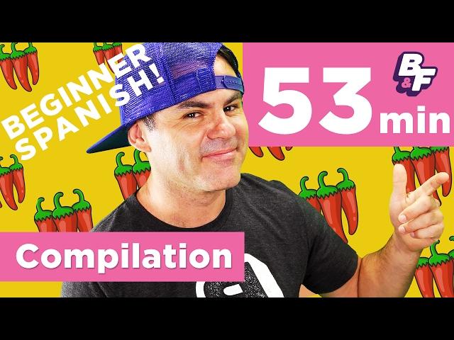 Learn Spanish Basics with BASHO & FRIENDS - Beginner Spanish Video Compilation