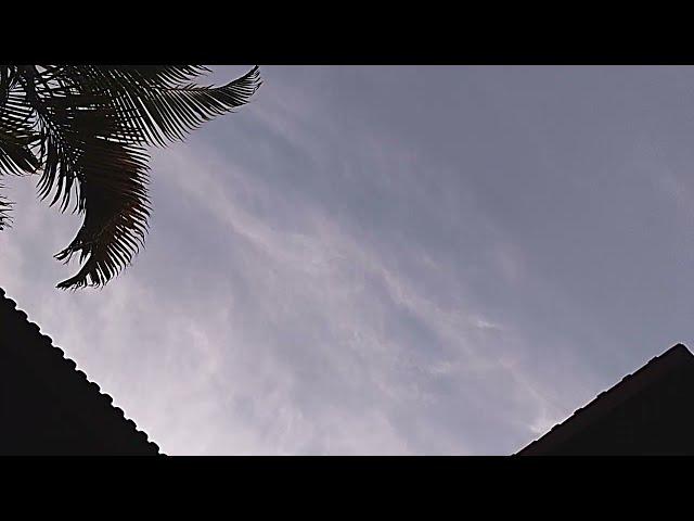 Time-lapse: corrente de jato transportando nuvens altas - Porto Alegre, 14/07/2021