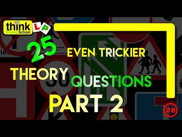 Driving Theory Test 2025: 25 Of The Hardest Theory Questions. How To Pass UK Theory Test Quiz Part 2